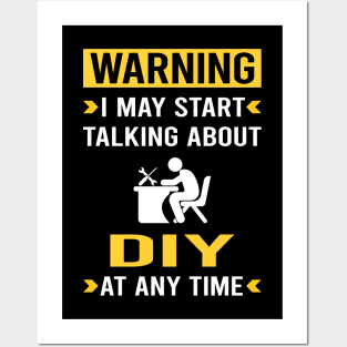 Warning DIY Posters and Art